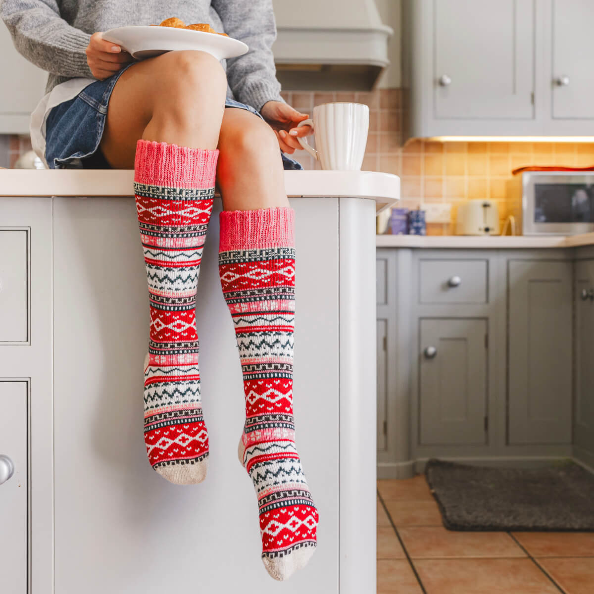 Knee-High  Cotton Socks for Men & Women