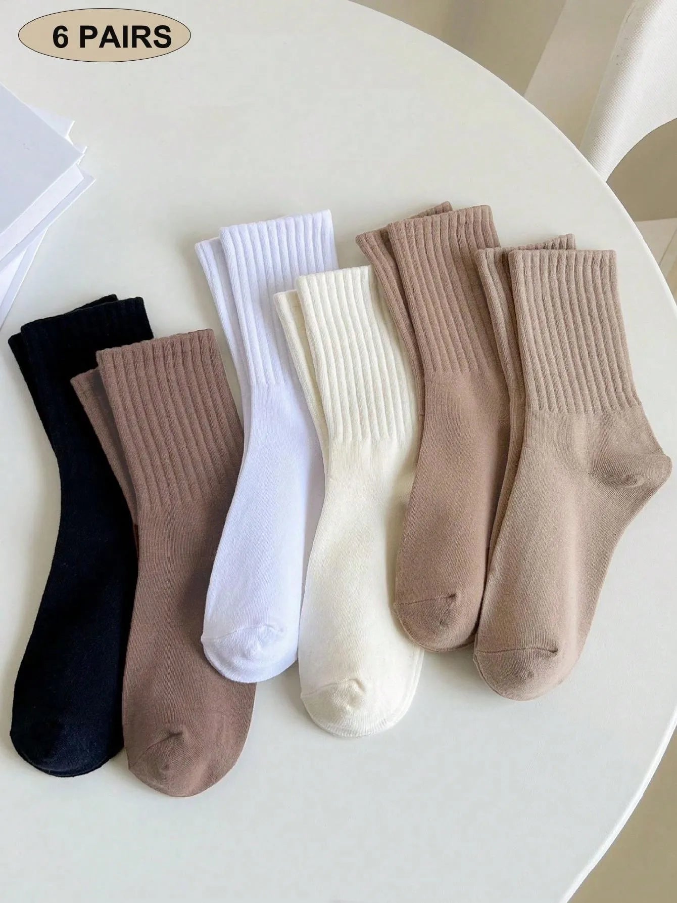 Luxury Winter Cozy Socks – Pack of 6 | Ultra-Soft & Warm Comfort