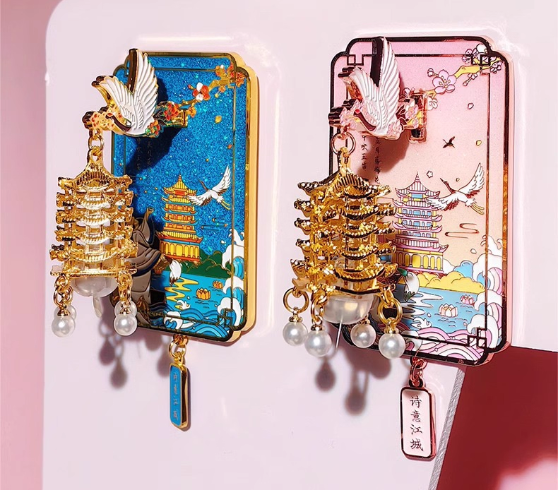 Yellow Crane Tower Glow-in-the-Dark